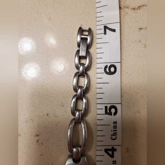 Fossil watch, EUC, Needs battery: adjustable bracelet clip; 6.5/7 band,  Vintage - Picture 3 of 6